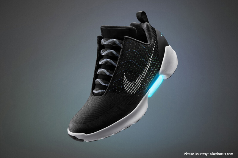 ‘Back to the Future’ ’Self-lacing shoes