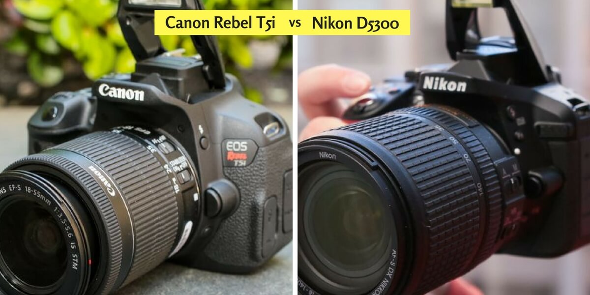 Canon Rebel T5i vs Nikon D5300 for mid level