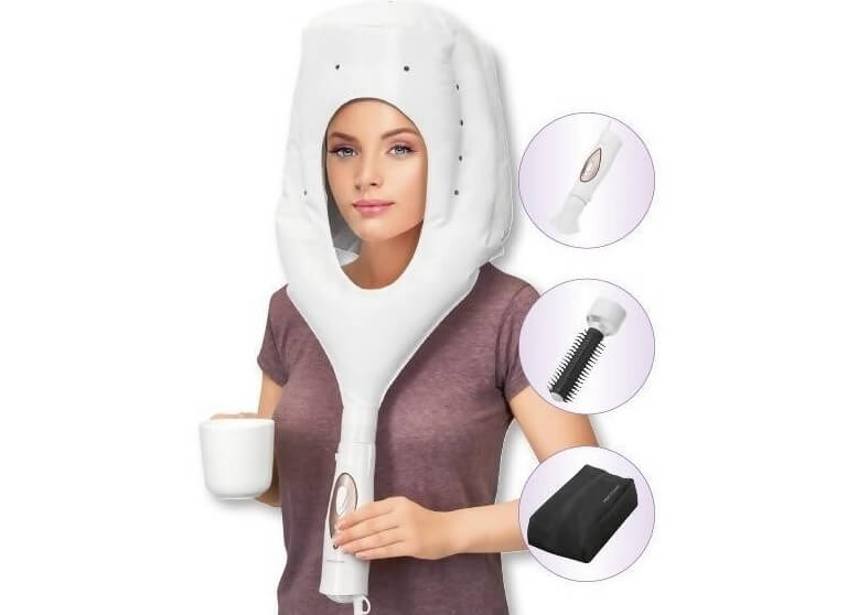 The Hair Dryer Helmet