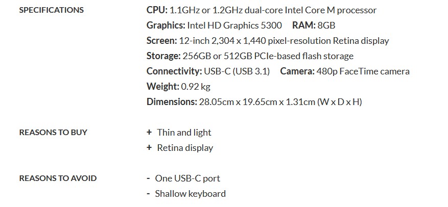 Apple 12-inch MacBook