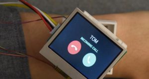 A Smartwatch Moving In Five Directions