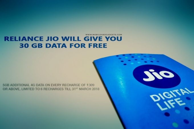 Reliance Jio will Give You 30 GB Data for Free Reliance JIO Offers