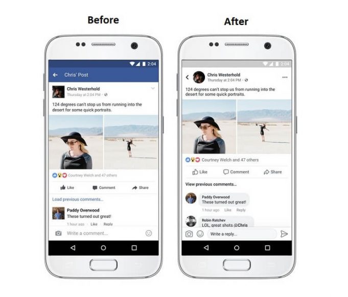 Facebook & Instagram Roll Out New App Interfaces Facebook's new user interface