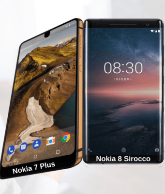 Nokia 7 Plus, Nokia 8 Sirocco
