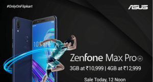 Asus Zenfone Max Pro M1 Goes on Sale at 12PM on Flipkart