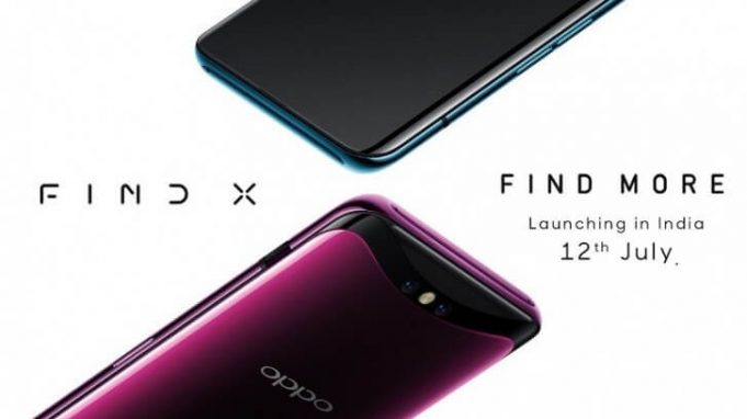 Oppo is all set to launch Oppo Find X on July 12 in India oppo find x