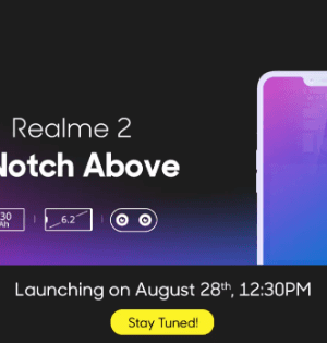 Flipkart Leaks Realme 2 Specs, 6.2 inch Notch Display, Dual Camera and 4230 mAh Battery realme 2 specs leaked