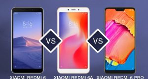 Xiaomi Redmi 6A vs Redmi 6 vs Redmi 6 Pro