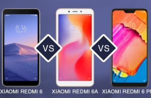 Xiaomi Redmi 6A vs Redmi 6 vs Redmi 6 Pro