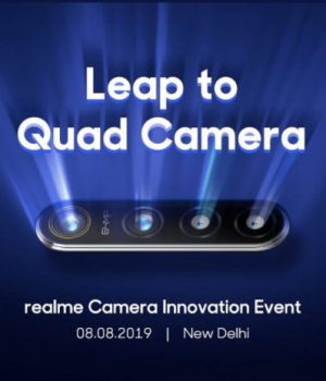 Realme to launch its 64-megapixel camera smartphone on August 08 Realme 64MP